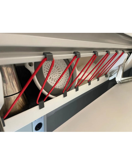 Zestaw zaczepów z linką elastyczną – szafka dolna VW Grand California