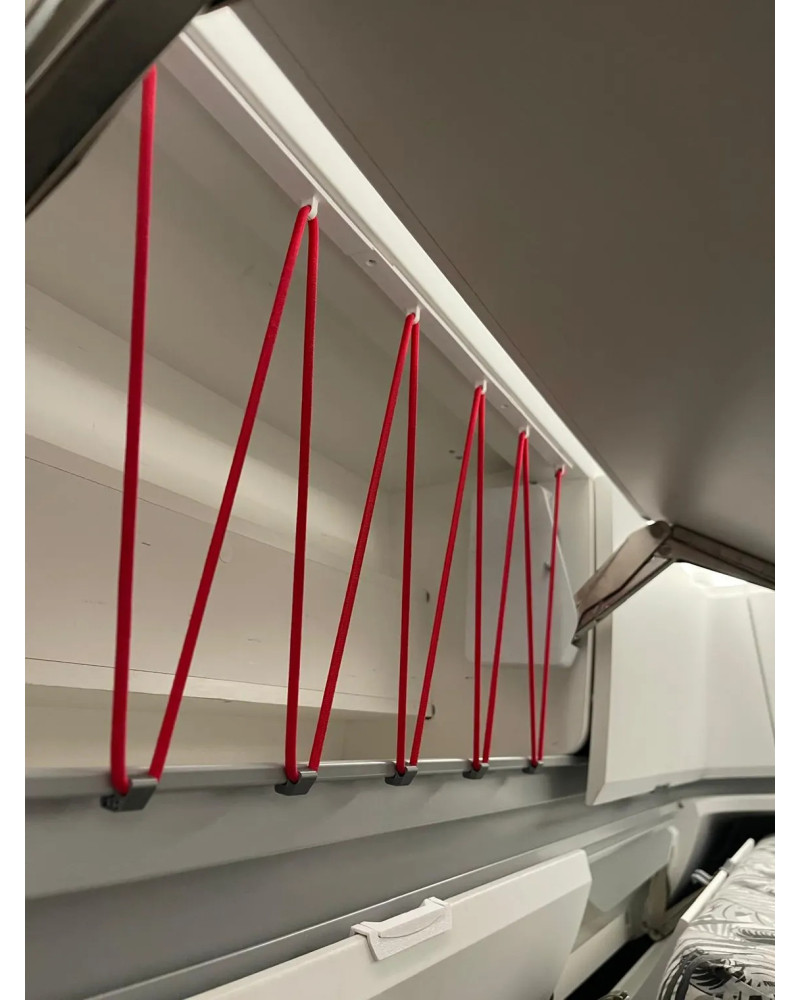 Zestaw zaczepów z linką elastyczną – szafka górna prawa VW Grand California