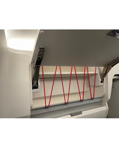 Zestaw zaczepów z linką elastyczną – szafka górna lewa krótka VW Grand California