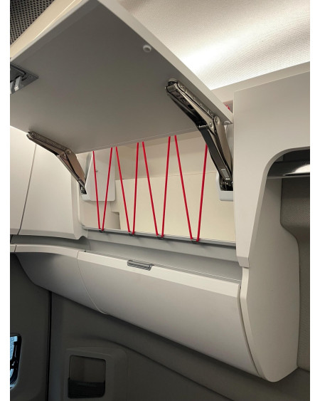 Zestaw zaczepów z linką elastyczną – szafka górna lewa krótka VW Grand California