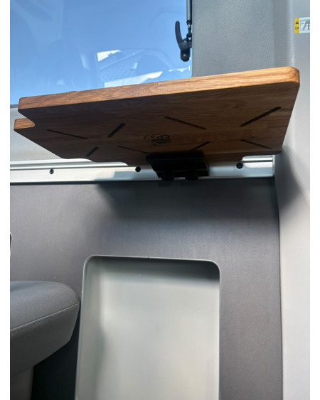 Oak Cutting Board with Mounting Bracket – Table Extension Compatible with Dometic Kitchen VW Grand California 600/680