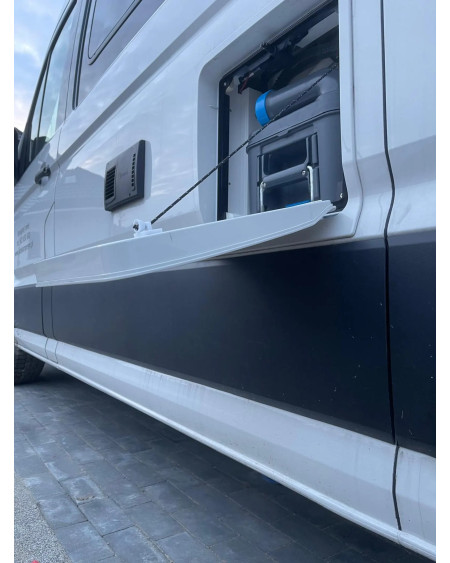 Zabezpieczenie drzwiczek kasety WC